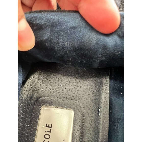 Kenneth Cole Kam Blue Suede Leather Lace Up Sneakers Shoe Round Toe Men's 10 - Picture 8 of 8